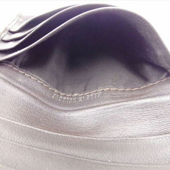 Chloe Wallet Purse Bifold Brown leather Woman unisex Authentic Used - Picture 8 of 8